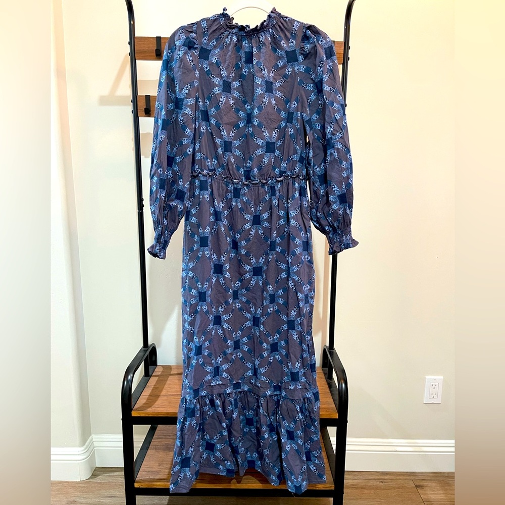 Beautiful blue quilt inspired dress!! NWOT